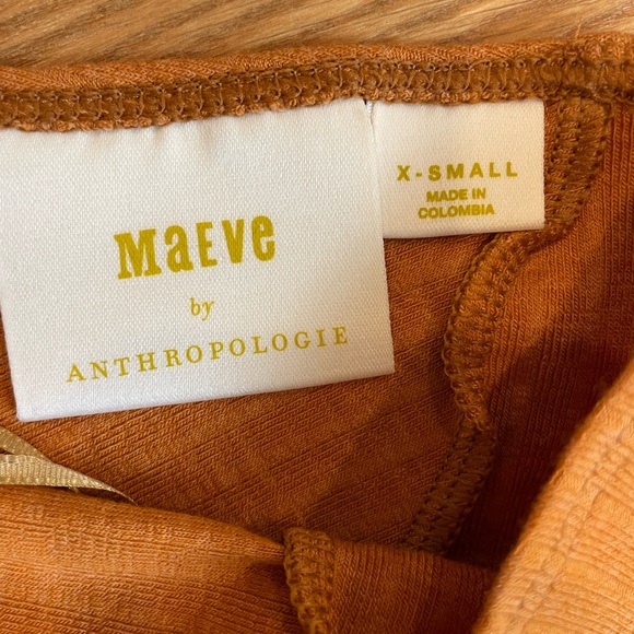 Anthropologie Maeve Burnt Orange Top - Picture 5 of 8